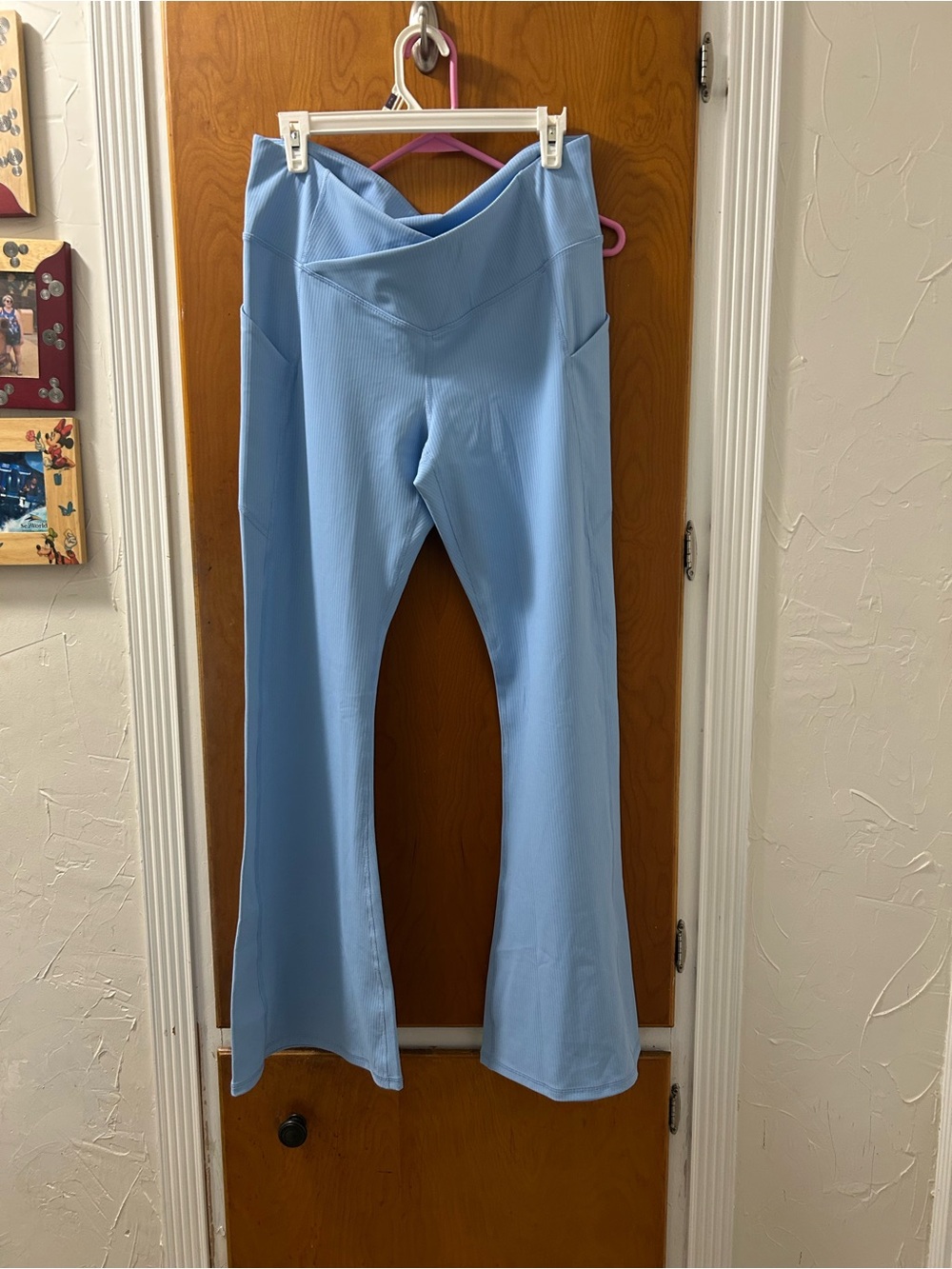 Fabletics Light Blue  Flare Leg Active Pants
